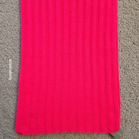 NWT J. Crew Cashmere *HOT PINK* Fuchsia Scarf - Picture 5 of 14